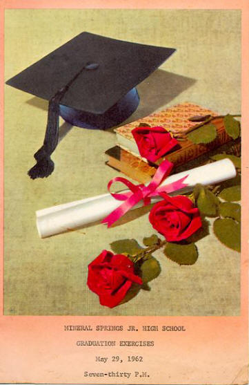 Graduation program 1962 cover